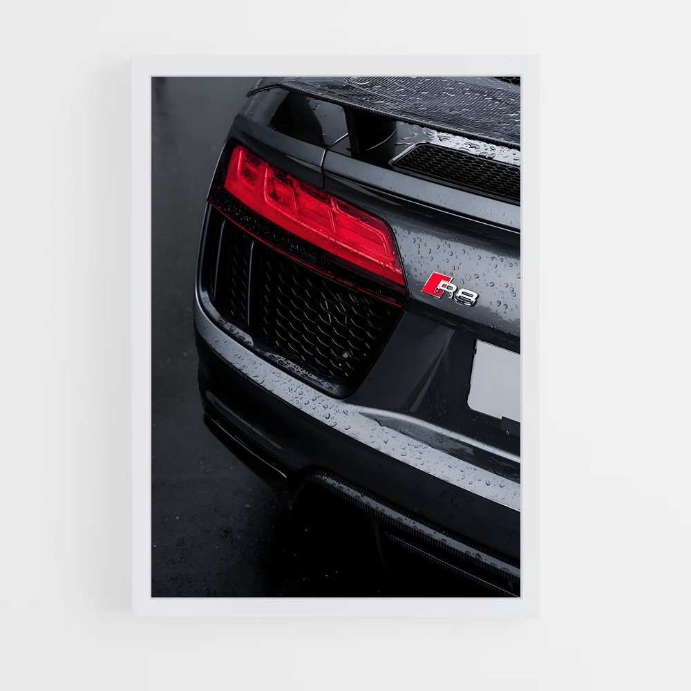 Poster Tuning Noir – affiche Audi (vue 3)